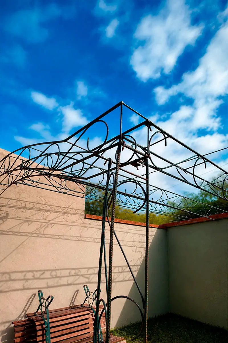 Pérgola artesanal
